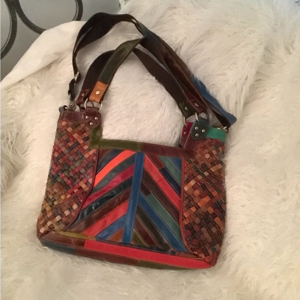 Multi color handbag